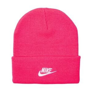🆕 NWT Nike Unisex Neon Pink Peak Futura Beanie Hat Cap Winter Snowboard Ski Cold